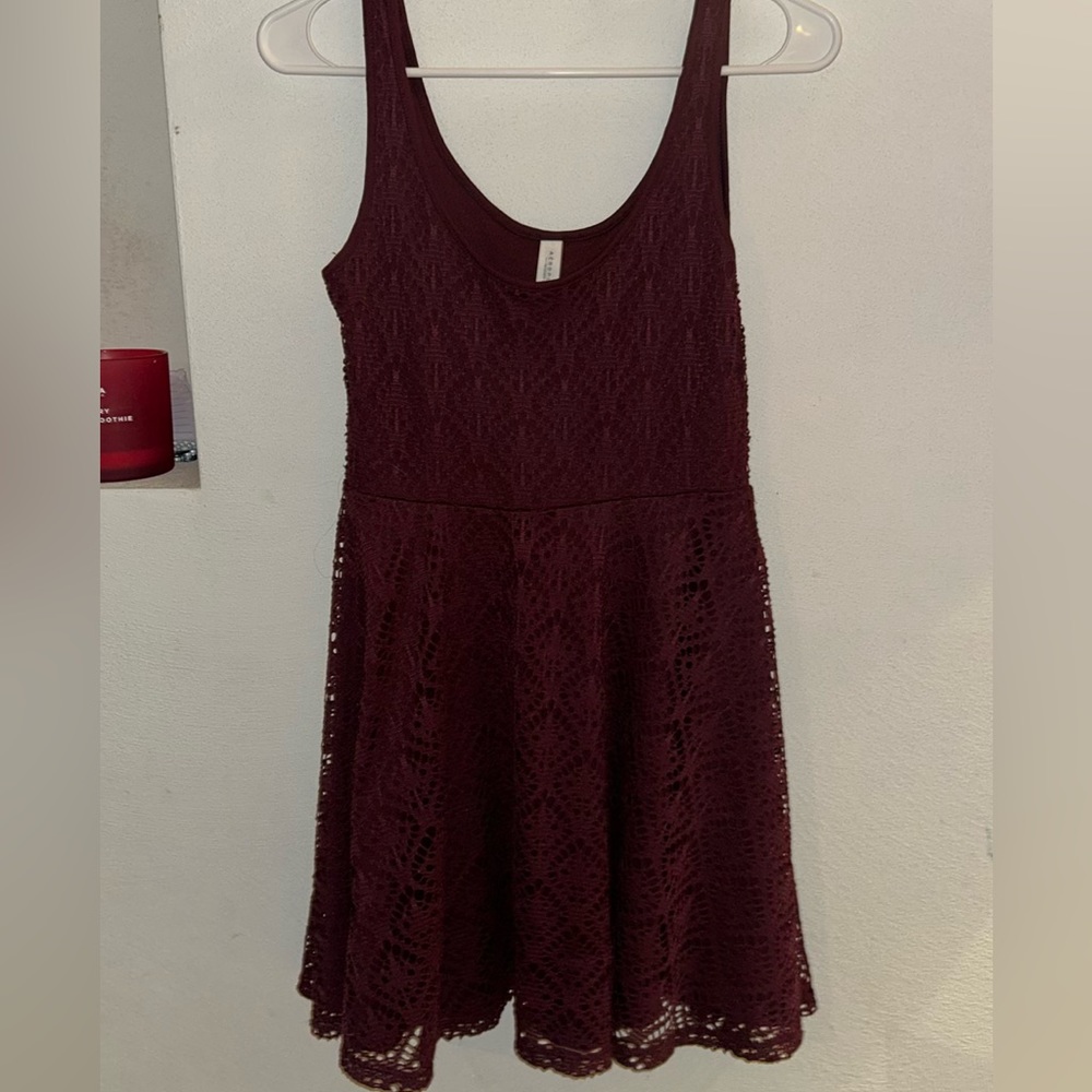 Size small, maroon, formal dress